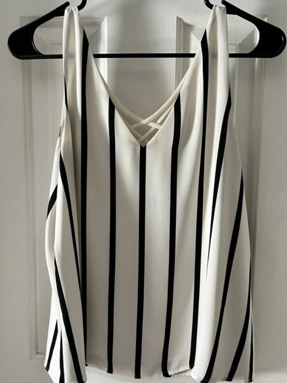 EXPRESS Striped Blouse Tank Top S